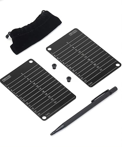 Crypto Cold Wallet aus Rostfreiem Stahl - Komplett-Set (2 Plättchen, 1 Stift, 1 Beutel) - Hardware Crypto - Kompatibel Mit Trezor, Ledger, Bitbox02 - Recovery Seed Phrase - 2.0