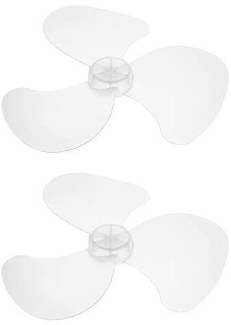 Mobestech 2 Piezas Aspa del Ventilador Accesorio De Aspas De Ventilador Reemplazo De Aspas De Ventilador Aspa De Ventilador Blanca De 14 Pulgadas El Plastico Universal Lámina