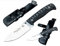 BLACK BEAR - Cuchillo Supervivencia para Acampada Bushcraft Campo Caza Pesca, Hoja de 11 cm Acero Inoxidable MOVA-58, Funda de piel, Hecho en España