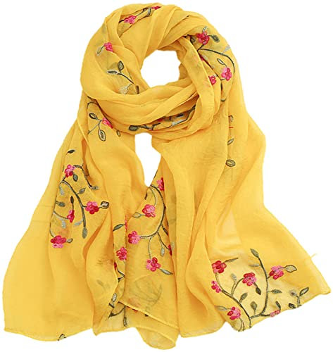 prinfantasy Tuch Damen Muster Eleganter Sommer Schal für Frauen Hochwertiges Halstuch Stola Festlich Dezent Stilvolles Design Schals M1706007