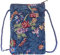 Signare Tapisserie Mini Crossbody Handytasche Damen Geldbörse für Handy Handy Tasche Handy Geldbörse Smartphone Tasche (Flower Meadow Blue, SMART-FLMDBL)