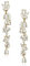 EVER FAITH Strass Kristall Kronleuchter baumeln Ohrringe Art Deco Marquise Teardrop lange Tropfen Ohrhänger für Damen Braut Hochzeit Prom Klar Gold-Ton