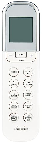 ALLIMITY Sostituisci Condizionatore Telecomando adatto per Midea Air Conditioner AC A/C RG36C/BGCE RG36B/BGE MUE-12HRN1-Q