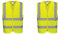 Portwest C375YERL Warnweste mit Reißverschluss, Größe L, Gelb (Packung mit 2)
