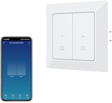 Ucomen Interruptor de pared inalámbrico con 2 marchas, sin batería