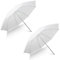 ETRSAIRL Diffusor-Set für Fotografie, Regenschirme, 110 cm, weiß, durchscheinend, weich, für Studio/Outdoor-Foto- und Videobeleuchtungszubehör (2 x 109,2 cm weiß Diffusoren), Aluminium, wasserfest