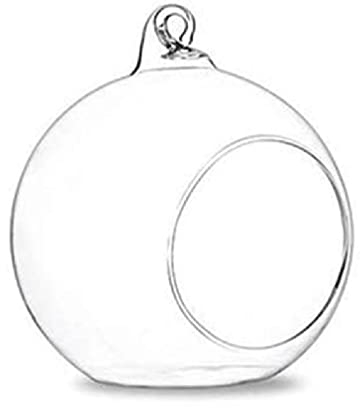 Terrario de cristal colgante portavelas para suculentas, jarrón colgador para el hogar, boda, fiesta, decoración interior y exterior, jarrones de vidrio para decoración del hogar