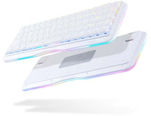 DIERYA Gaming Keyboard 60% Mechanical Keyboard 68 Keys RGB Backlight Mini Keyboard K68SE Portable Wired Ergonomic Keyboard with Red Switch for Windows&Mac PC&Laptop