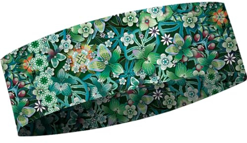 MATT Catalina Estrada Narrow Stirnband, Amazonas-Jungle, Grün, Einheitsgröße, ONE SIZE, Frauen, Unisex, weiblich
