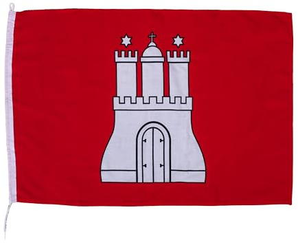 Netflags Flagge Hamburg 40 x 60 cm Schiffsflagge mit 160 g/qm Stoffgewicht