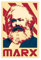 MEZUMI Karl Marx Propaganda Retro Leinwand Poster Wandkunst Dekor Druck Bild Gemälde für Wohnzimmer Schlafzimmer Dekoration ungerahmt 30 x 45 cm