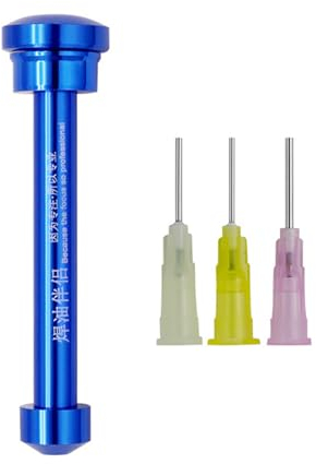 Löt-Booster aus Aluminiumlegierung, Booster-Pasten, Schweißen, Löten, Ölschieber, manuelle Spritzen, Kolbenspender, Reparatur, BGA-Lötpasten, Booster für UV-Lötungen, Masken, Schweißöl
