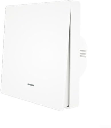 Kabelloser Szenenschalter, Druckknopf-Controller, ZigBee, kabelloser Schalter, keine Installation, Fernbedienungsschalter, ZigBee Hub erforderlich, für Smart Life/Tuya App (1-Gang)