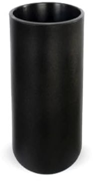 newgarden Fioriera decorativa rotonda ortensie per interni ed esterni. Altamente resistente ai raggi UV. Grande fioriera per fiori e piante realizzata in polietilene in Spagna. (40 High, Nero)