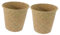 HOUDERCO 2St Blumentopf aus Stroh Körbe kleiner Weidenkorb hängender Korb Container dekorativer Korb geflochtener Blumenkorb Pflanzgefäß für Zimmerpflanzen Pflanzenkorb Blumentöpfe drinnen
