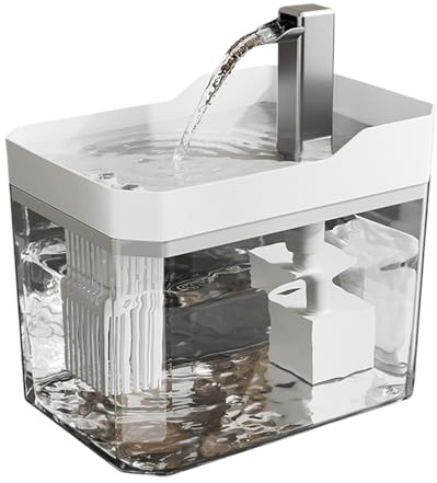 Fontaine à eau pour animaux domestiques, 1,5 l, dynamique, facile à nettoyer, arrosage intelligent, pour l'intérieur, maison, dortoir, appartement, chambre, salon, balcon