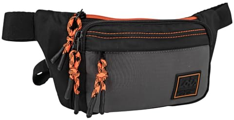 Bauchtasche Damen vielseitig & kompakt - Bauchtasche Schwarz mit Mehreren F
