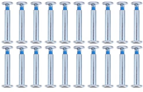 TOYANDONA 20 Stück Edelstahl Innensechskant Schrauben für Inlineskates 31mm Korrosionsbeständig Befestigungsmaterial für Skate Rollen Ersatzteile für Erwachsene