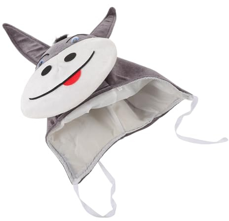 Abaodam Warme Wintermütze Donnermütze aus Polyester mit Realistischem Eselform Design als Lustige Cosplay Kostümmütze und Foto Requisite für Erwachsene