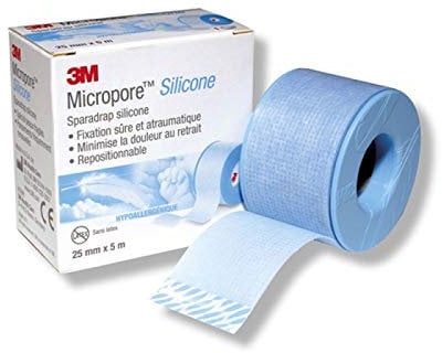 3M Cavilon Micropore Silicone Tape, 2.5 cm x 5 m
