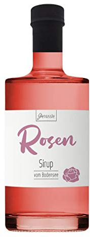 Rosenblüten-Sirup 700ml - Genüssle Rosensirup vom Bodensee - Rosen Sirup aus echten heimischen Rosenblüten - natürlich ohne Zusatzstoffe