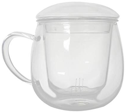 Tubayia Kreative Glastasse Teegläser Kaffeegläser Hitzebeständige Teetasse Kaffeetasse Becher mit Filter