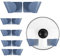 Cabilock 5 Paar Topfdeckel Wandhalter Wandmontage Pfanne Deckel Rack Selbstklebende Topfdeckel Rack für zu Hause Küche Blau