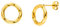PURELEI® Kaula Ohrringe (Gold) – Damenohrringe aus langlebigem Edelstahl – Wasserfeste Ohrringe Damen – 13mm Durchmesser – Modeschmuck für deinen individuellen Look