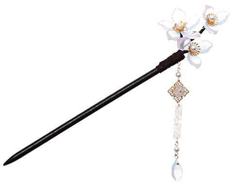 Minkissy Vintage Haar Stäbchen Haar Decor Chinesischen Haar Stäbchen Quaste Haar Stick Kristall Blume Vintage Haar Essstäbchen