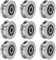 V1804 V-Nutlager, 10Pcs 4 * 18 * 8 mm Tiefe U-Nut Nutkugellager Doppelt Geschirmte Miniaturkugellager Schienenlagerführung Riemenscheibe, Lager Stahlkettenrad Für 3D-Drucker, Motor, Skateboards