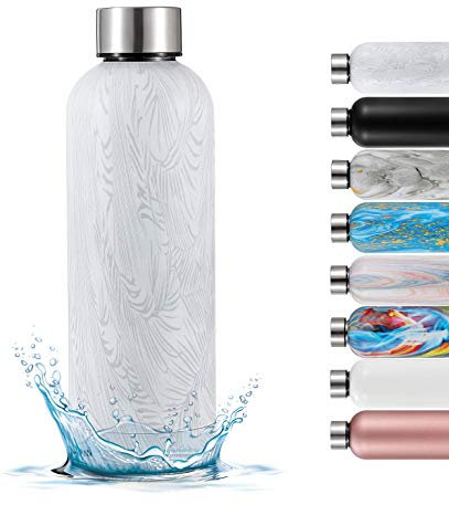 ZERTAGO Edelstahl Trinkflasche 750 ml Doppelwandige Thermosflasche Kohlensäure geeignet Auslaufsicher