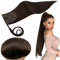 RUNATURE Ponytail Extension Echthaar Braun 30cm Kurz Menschliches Haar 70g Echthaar Pferdeschwanz Extensions Braun Gerade Echthaar Zopf Galtt Haarverlängerung Echthaar #4