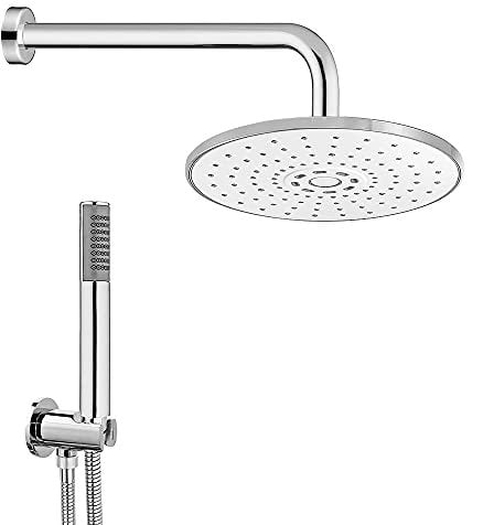 Kit Doccia Incasso con doccino e soffione in ABS, Include Presa d’Acqua con Supporto e Tubo Flessibile