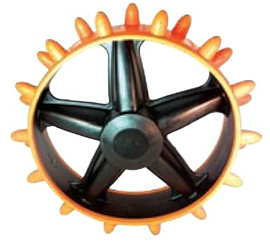 Hedgehog XT Golf Trolley Winterräder, Orange, Set of 2 Wheels