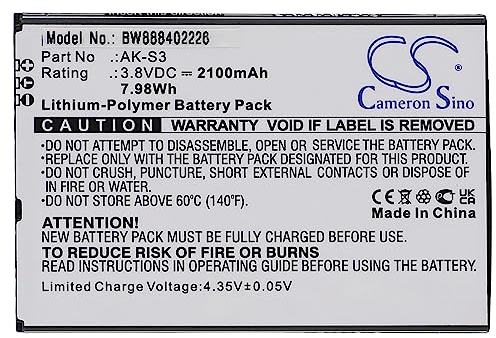 vhbw Akku kompatibel mit Emporia Smart 3 Handy Smartphone Senioren Telefon (2100 mAh, 3,8 V, Li-Polymer)