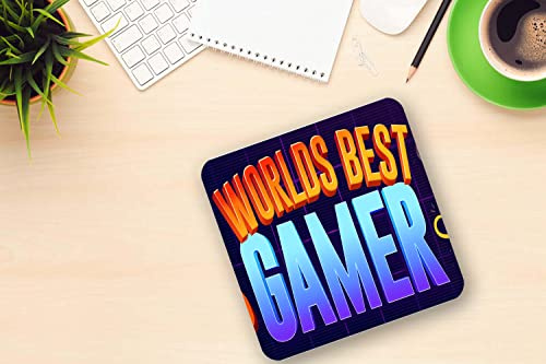 World Best Gamer Mug Coaster Gift Set Gaming Gamer Coffee Tea Cup Gift(Coaster)