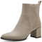 MARCO TOZZI Damen Stiefeletten mit Absatz Spitz mit Reißverschluss, Braun (Taupe), 36 EU