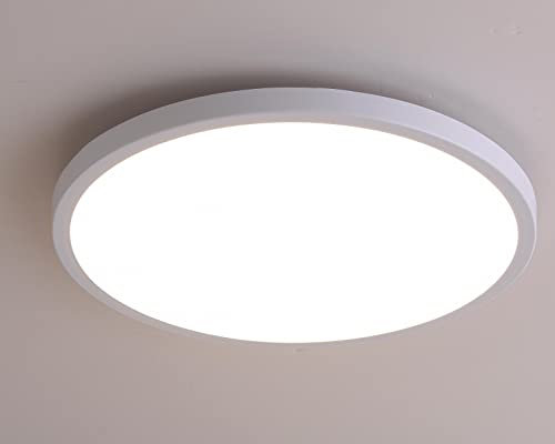 ONEGlobal MASLED 18cm 18W LED Ceiling Light Bathroom | 1620LM, 4000K Natural Daylight, 10-15m2 Coverage | Ideal for Bathroom, Kitchen, Entrance, Garage, Toilet, Office | Size:18cm x 2.2cm, 1 Pack