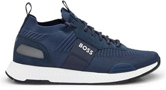BOSS Men Titanium_Runn_knst_N Sneaker Blue 39 EU