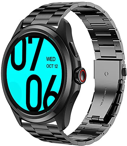 Blueshaweu Metal compatible con Ticwatch Pro 5 Smartwatch,Pulsera de acero inoxidable compatible con Ticwatch Pro 5 1,43 Smartwatch