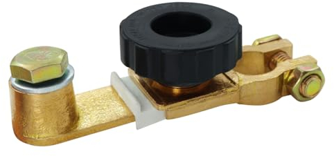 HuaLiSiJi Batterie Trennschalter Auto batterietrennschalter 12V 24V Autobatterie Schalter Trennschalter, für Motorrad Auto LKW Boot Wohnwagen (Schwarz)