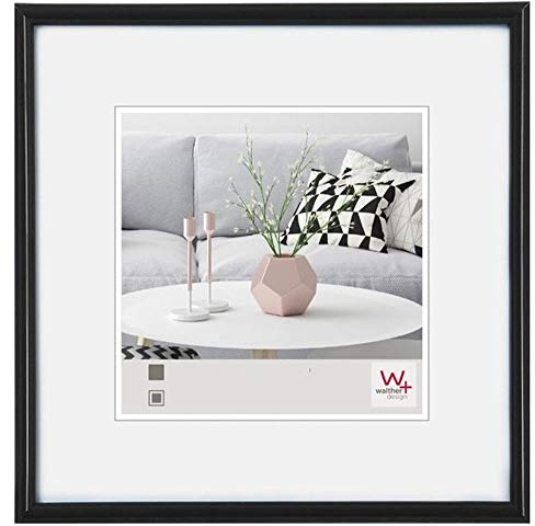 walther design Galeria KB440H3 Lot de 3 Cadres Photo en Plastique, 40 X 40 Cm, Noirs