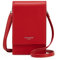 David Jones - Damen Telefontasche - Kleine Umhängetasche - Elegante Mini-Tasche aus PU-Leder - Stadt Arbeit Reisen Abend, rot, Taglia unica, Elegant