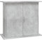 vidaXL Support pour Aquarium, Armoire pour Aquarium avec 4 Compartiments, Meuble de Base pour Aquarium avec Rangement Intérieur, Gris Béton Bois d'Ingénierie