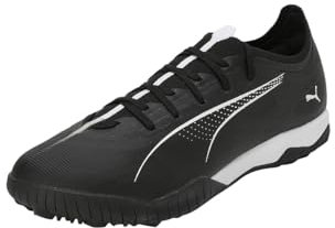 PUMA Ultra 5 Match TT, Soccer Shoe Unisex Adulto, Black White, 42 EU