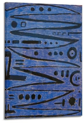 Paul Klee Poster Heroische Striche der Schleife, Leinwand-Kunst, Wandkunst, Bild, Druck, modernes Familienschlafzimmer-Dekor, 30 x 45 cm