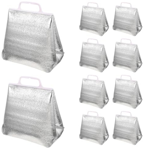 Healvian Tragbare Isoliertaschen 14L Thermotaschen Für Lebensmitteltransport Große Kapazität Kühltasche Für Büro Camping Picknick 10 Stück