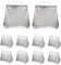 Healvian 10St Tragetasche aus Alufolie Plastik Isolierte Taschen für Restaurants groß faltbare Thermotaschen tragbare Isoliertaschen Lebensmittel Isoliersack Lunchpaket Aluminiumfolie