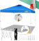 COBIZI Pavillon 3x3 Faltpavillon 3x3 wasserdicht stabil Winterfest mit | Pop-Up Klicksystem | UV-Schutz 50+ | Partyzelt Garten Zelt klappbar 3x3m mit Lüftungsöffnung inkl. Tasche & 8X Erdspieße, Blau