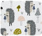 Büro-Mauspad, Gaming-Desktop-Mauspad, Design Gamepad-Matte, Gummiunterseite für Laptop, Computer, niedliches Cartoon-Tier, Igel, Pilz-Design